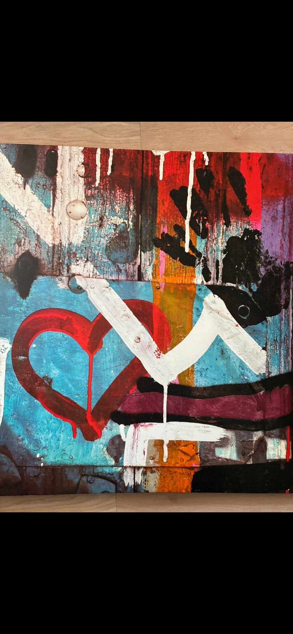 IKEA canvas schilderij 'Heart Street' 90 x 90 by Tony Koukos, Ophalen