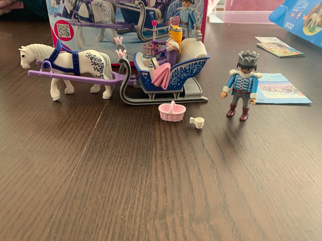 Playmobil magic 9474 Koninklijk paar met slee, Ophalen of Verzenden, Zo goed als nieuw, Complete set
