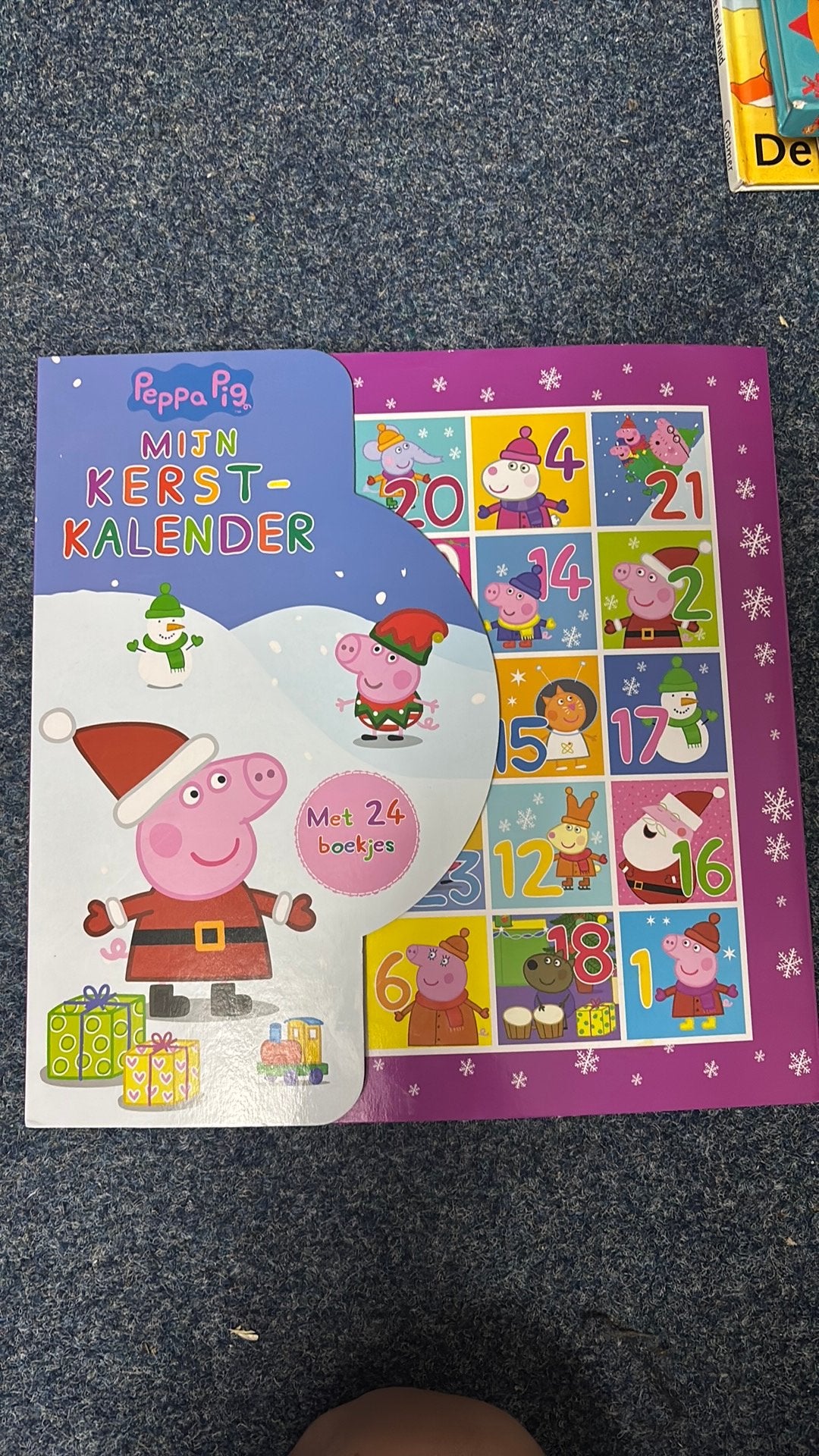 Peppa pig advent kalender, Ophalen, 10 tot 50 stukjes, Zo goed als nieuw