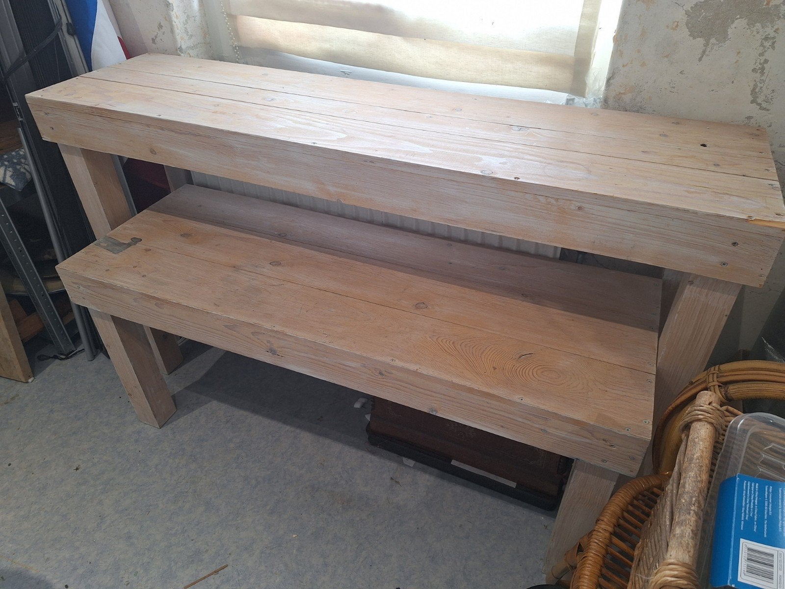 Houten sidetable / dressoir, Ophalen, Gebruikt, Landelijk, Rechthoekig