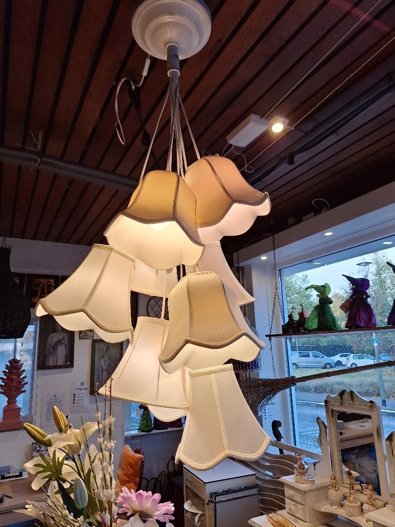 Zuiver Granny lamp met 9 kapjes, Huis en Inrichting, Ophalen, Gebruikt, Vintage, Klassiek, Romantisch, Onbekend