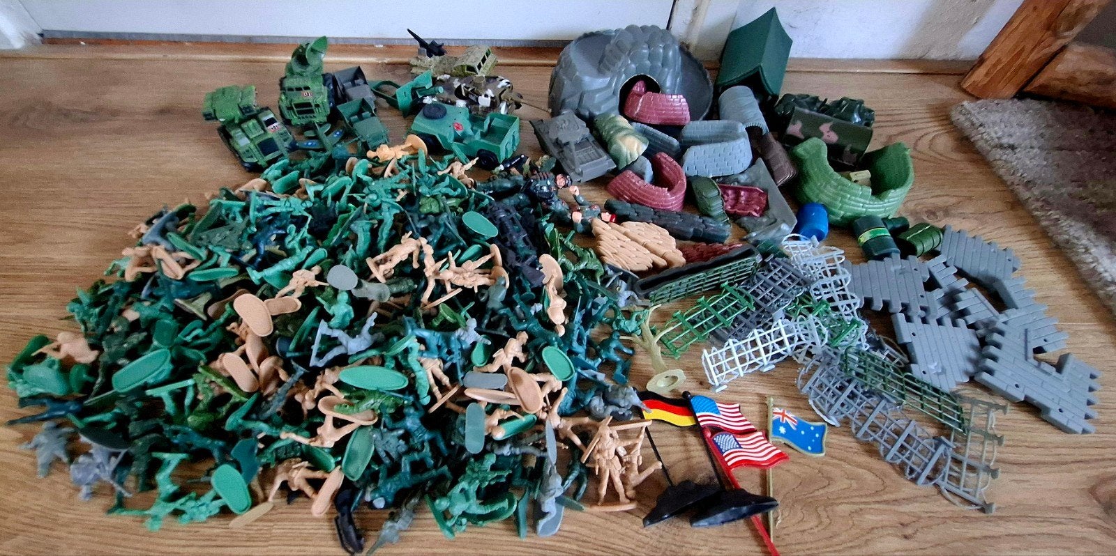 plastice soldaatjes, Ophalen