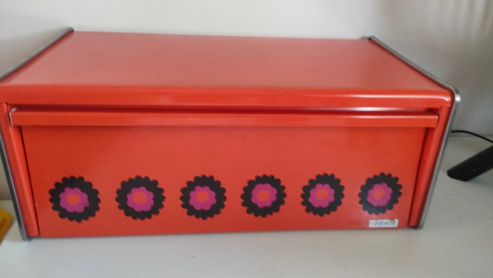 Brabantia oranje broodtrommel Patrice vintage, Ophalen of Verzenden, Huis en Inrichting