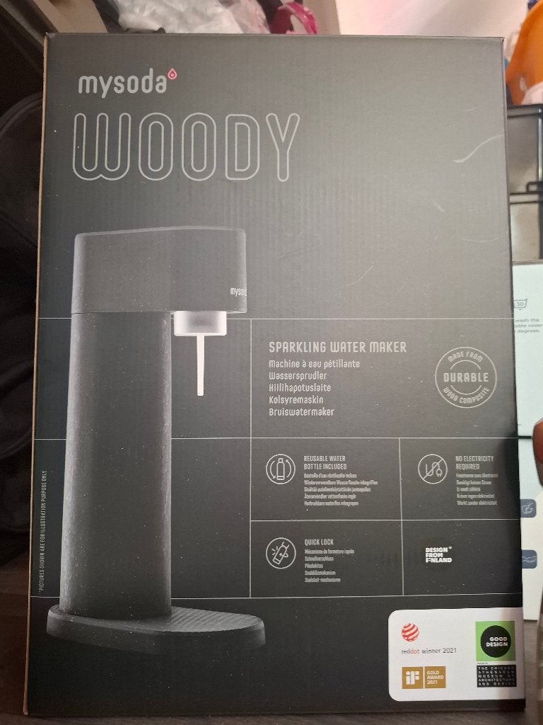 MySoda Woody Bruiswatermaker Zwart - Nieuw incl siroop, Ophalen of Verzenden, Nieuw