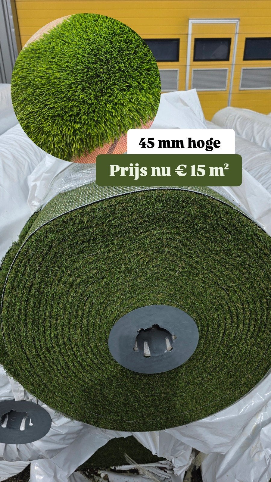 nieuwe kunstgras 45 mm hoge Topkwaliteit, Tuin en Terras, Ophalen, Nieuw, 20 m² of meer, Kunstgras