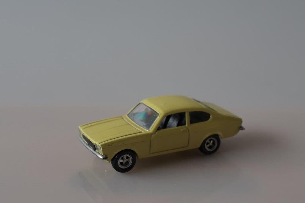 Luso Toys Opel Kadett C coupe GT/E geel, Ophalen of Verzenden, Zo goed als nieuw, Auto, Overige merken