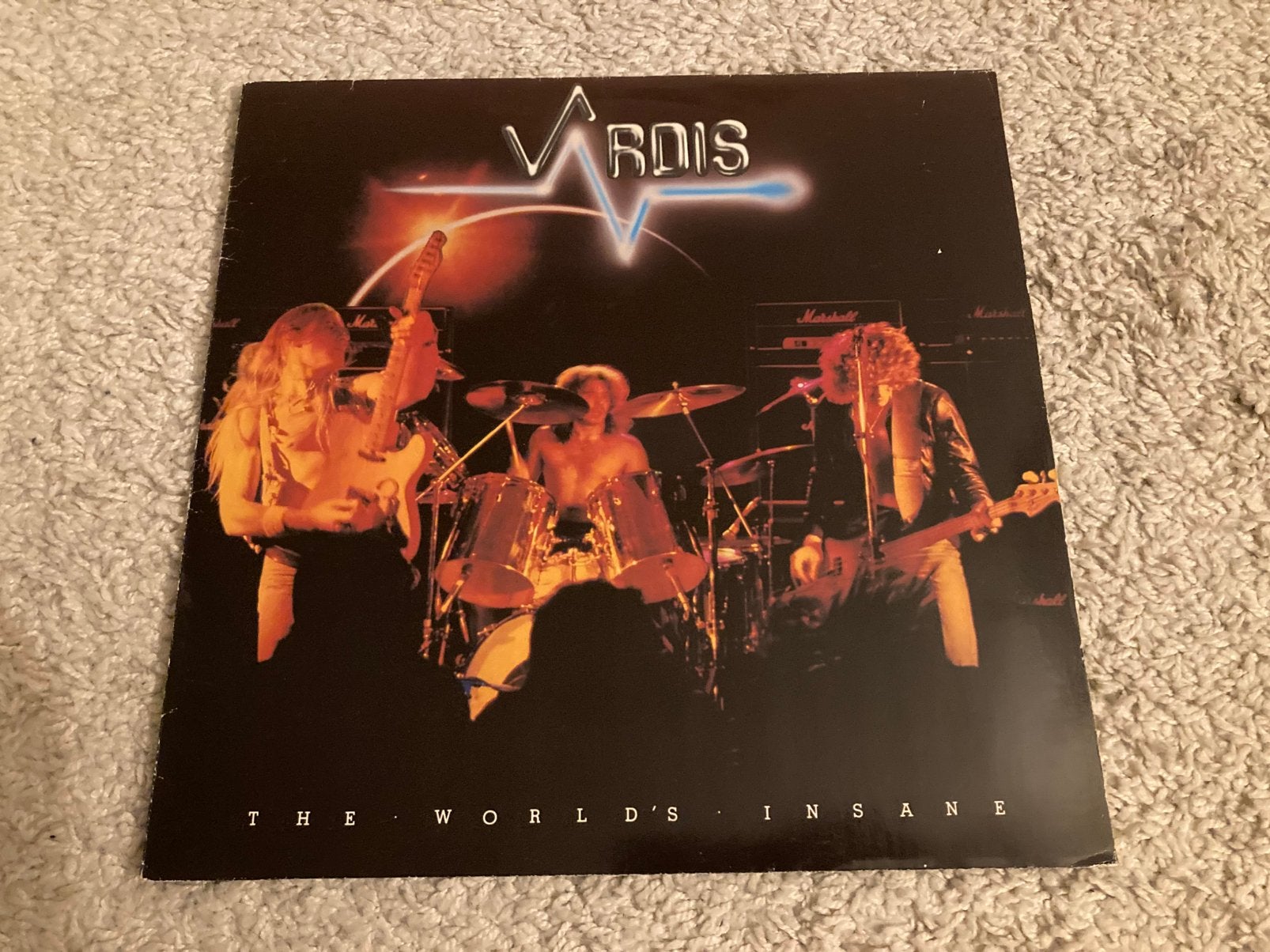 Vardis - The World's Insane LP (1981) Vinyl, Ophalen of Verzenden, Gebruikt