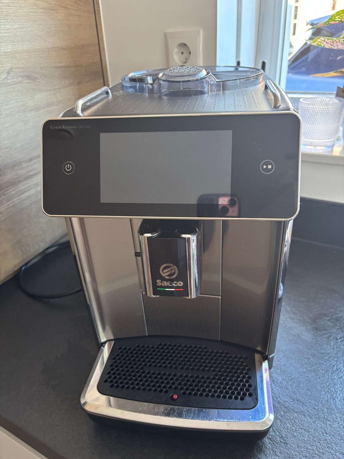 Saeco GranAroma koffiemachine, Witgoed en Apparatuur, Koffiezetapparaten, Ophalen, Gebruikt, Espresso apparaat, Koffiebonen