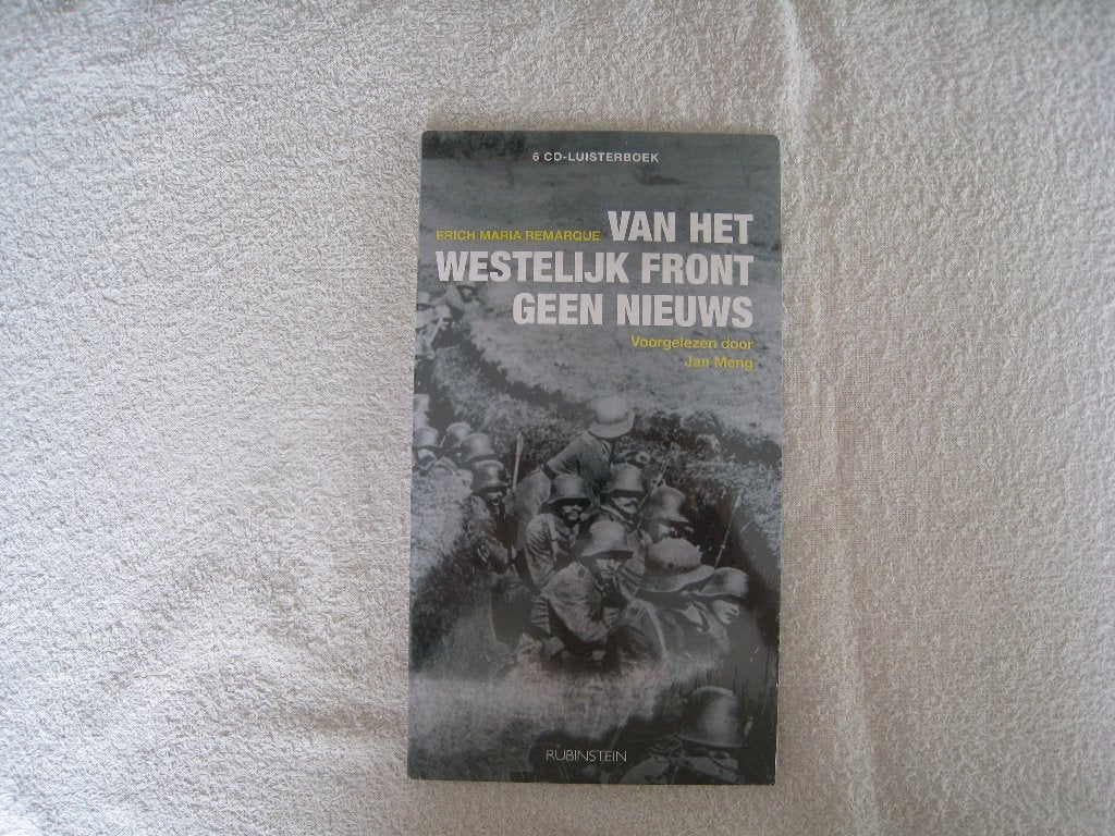 Luisterboek: Van het westelijk front geen nieuws + 6 CD's, Boeken, Luisterboeken, Ophalen of Verzenden, Erich Maria Remarque, Cd