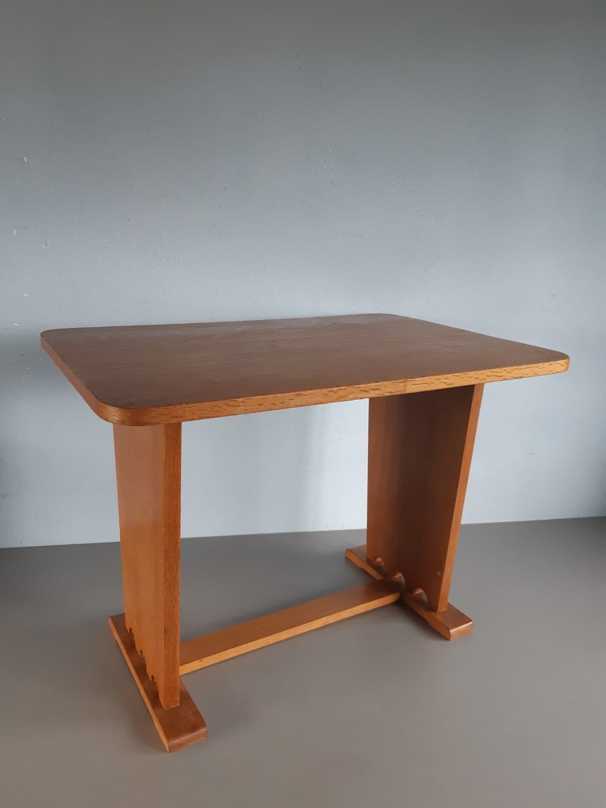 Vintage houten bijzettafel - Art Deco stijl, Ophalen