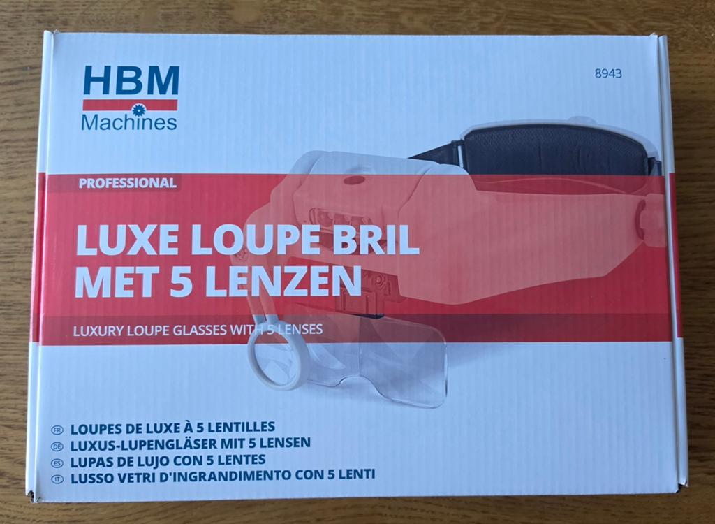 HBM Luxe Loepbril met 5 Lenzen en LED Verlichting, Ophalen of Verzenden, Nieuw, Vergrootglas of Loep