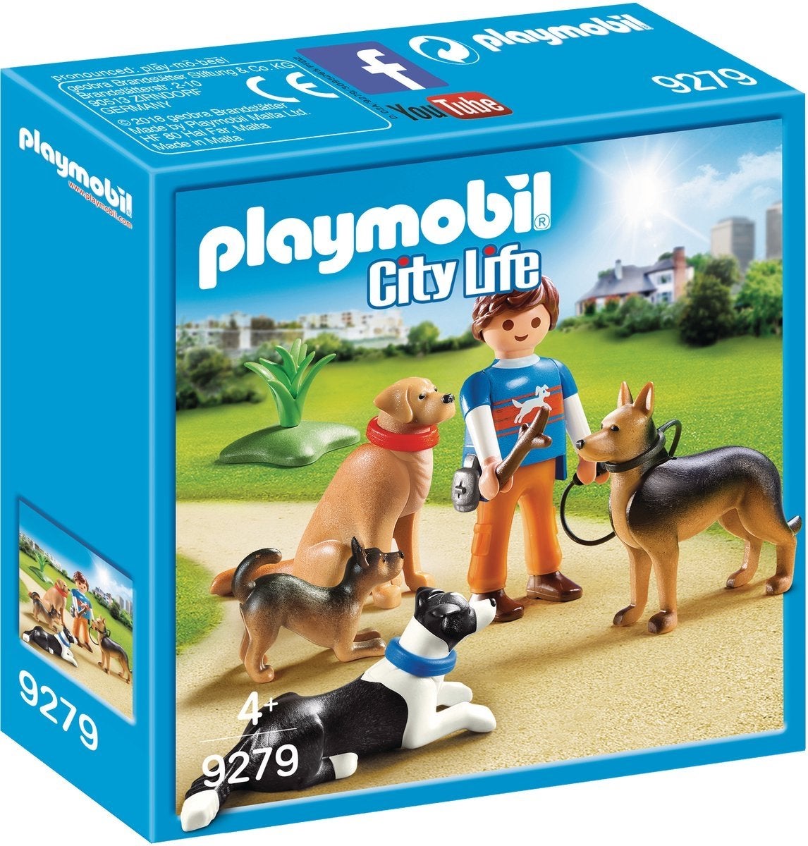 Playmobil City Life 9279 - Hondenuitlaatservice (stok mist), Gebruikt, Complete set, Ophalen of Verzenden, City life