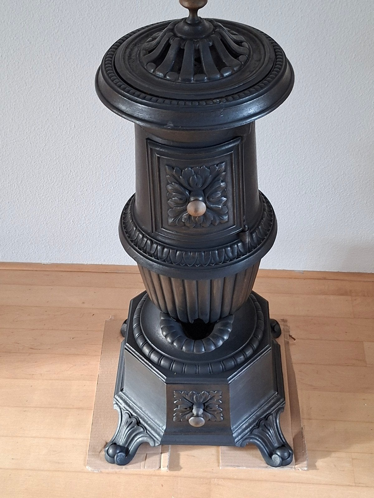 antieke decoratieve/werkende kachel. gitzwart, Huis en Inrichting, Ophalen, Gebruikt, Overige brandstoffen, Vrijstaand