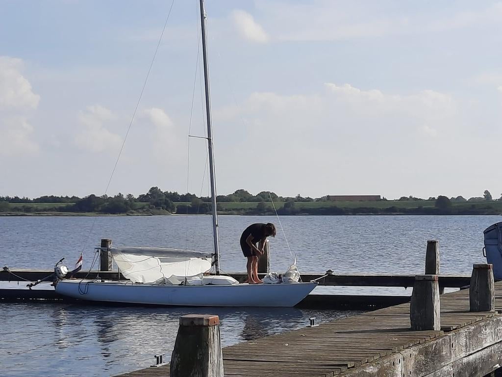 Yngling NED-242 met trailer, BBM, seizoenplek Grevelingen, Watersport en Boten, Ophalen, Gebruikt, Polyester, 6 m