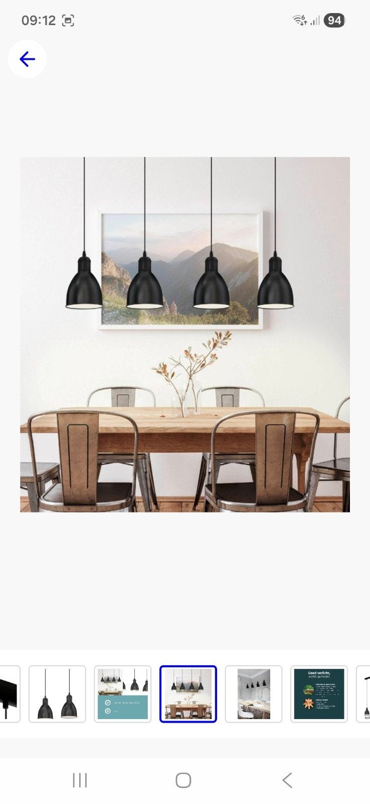Nieuwe Vintage Eglo Priddy lamp, Huis en Inrichting, Lampen | Hanglampen, Ophalen, Nieuw