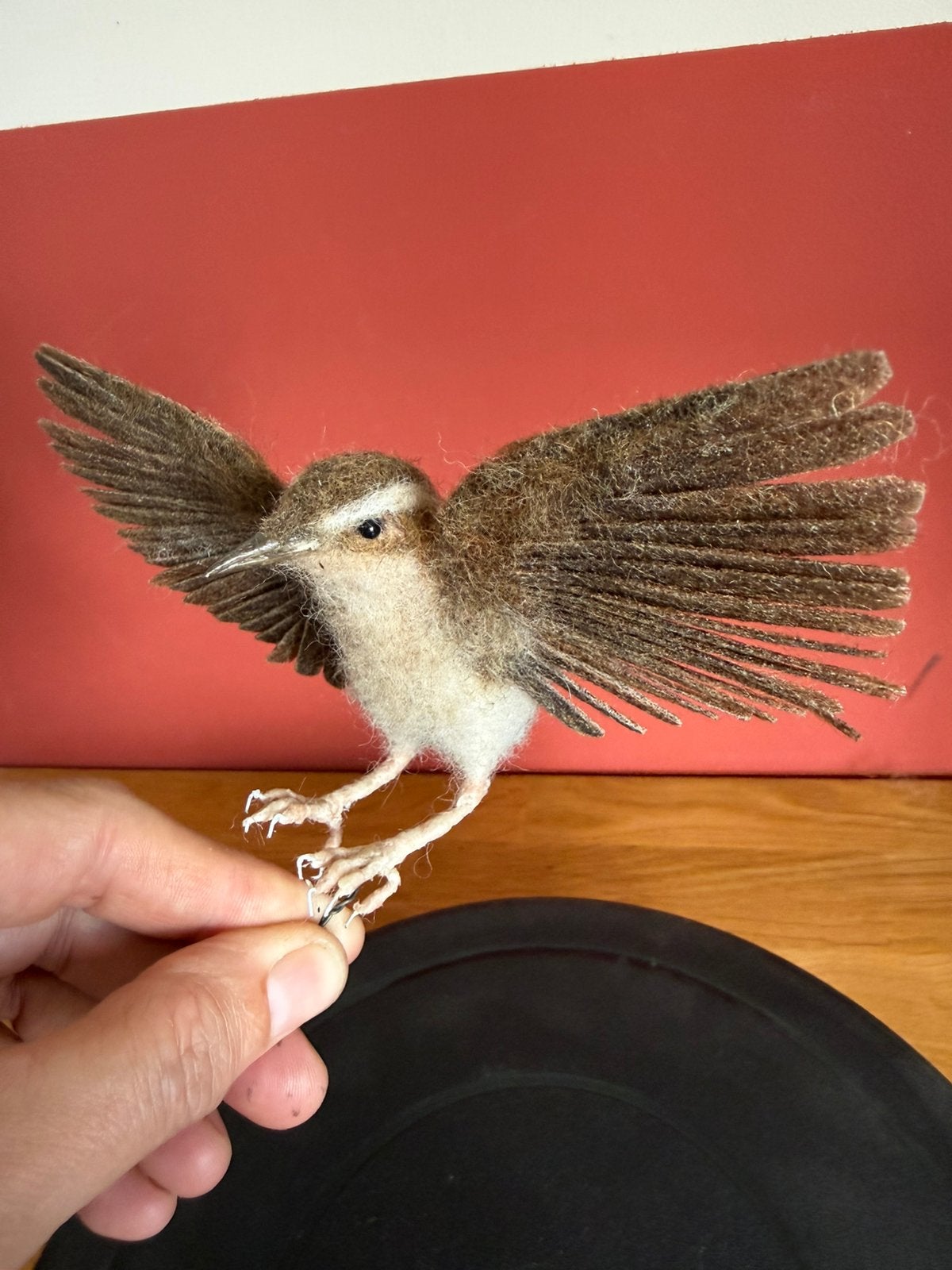 Te koop Wien/winterkoning viltjes vogel handgemaakt, Ophalen of Verzenden, Nieuw, Figuurtje(s)