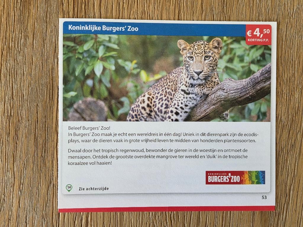 Verschillende dierentuin kortingsbonnen, Tickets en Kaartjes, Kortingen en Cadeaubonnen, Drie personen of meer, Kortingsbon, Overige typen
