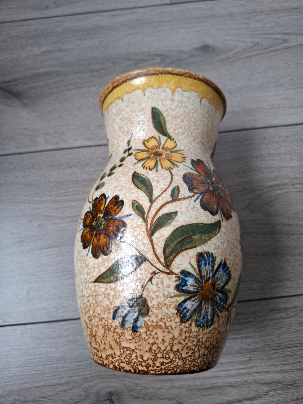 Vintage Plateelbakkerij Schoonhoven vaas - Handgeschilderd, Ophalen of Verzenden