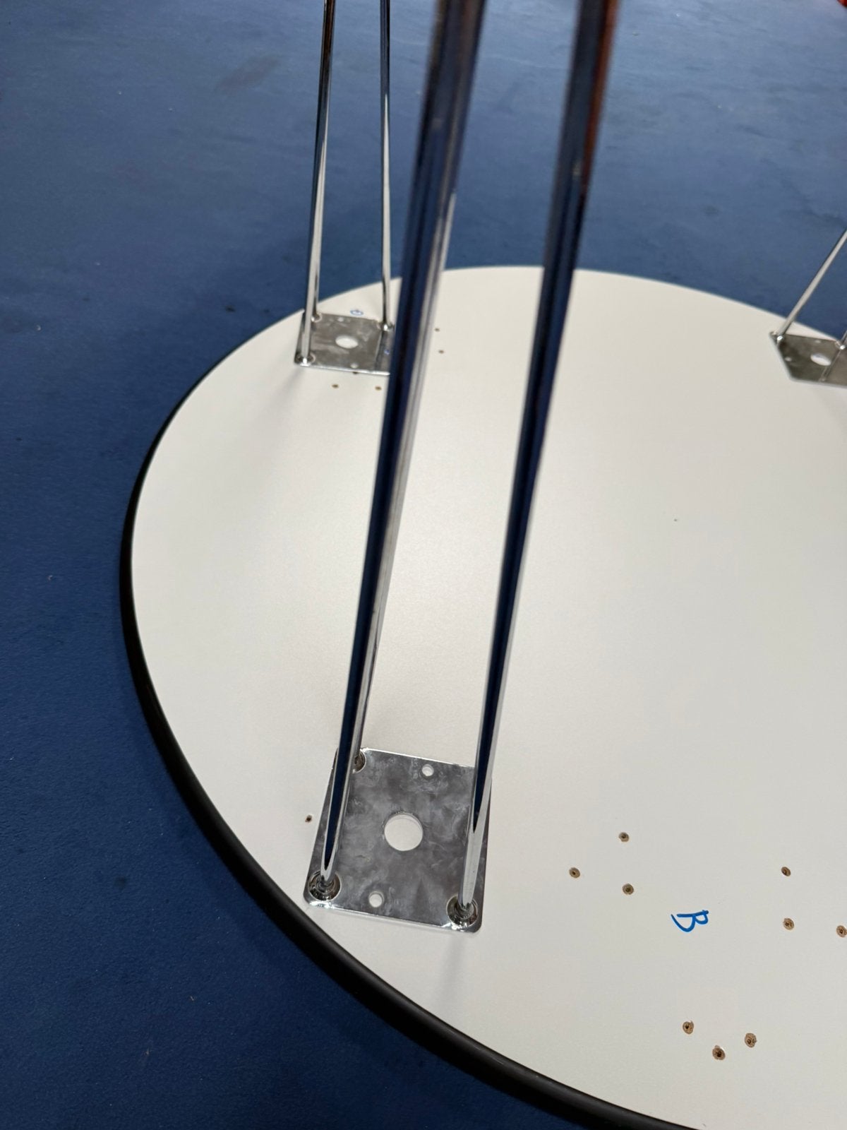 Ronde eettafel 100 cm doorsnede, Huis en Inrichting, Ophalen, Zo goed als nieuw, Rond, 50 tot 100 cm