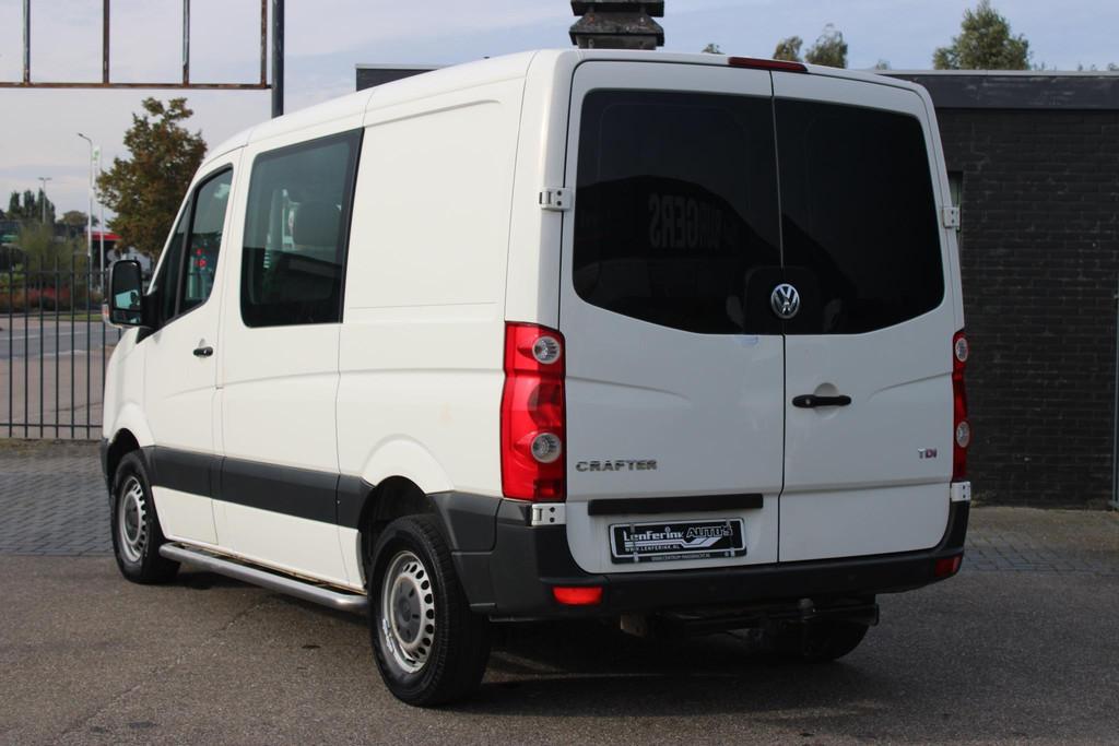 Volkswagen Crafter 2.5 TDI 136 pk Dubbel Cabine L1 Airco, Tr, Auto's, Bestelauto's, 2500 cc, Gebruikt, 2000 kg, Wit