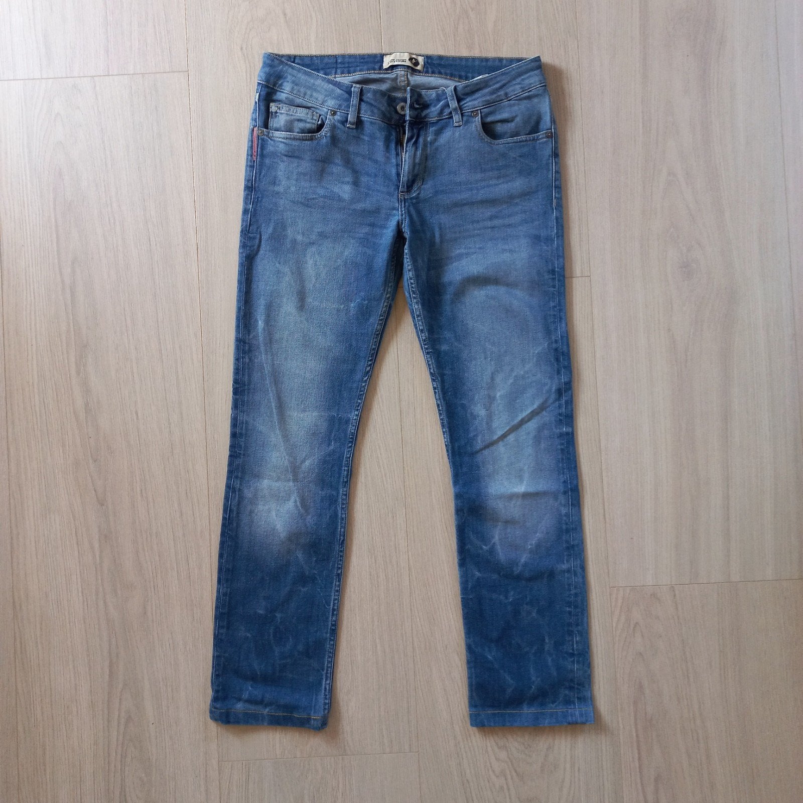Stijlvolle kuyichi heren straight leg jeans maat 29/30, Blauw, Kuyichi, W32 (confectie 46) of kleiner, Ophalen of Verzenden