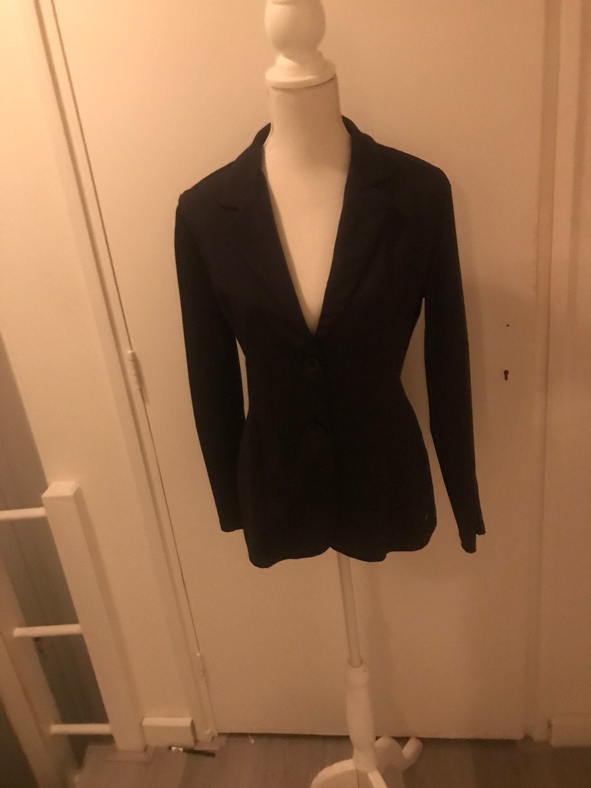 Blazer zwart witte bies aan de mouw XL, Boutique, Zwart, Maat 42/44 (L), Nieuw
