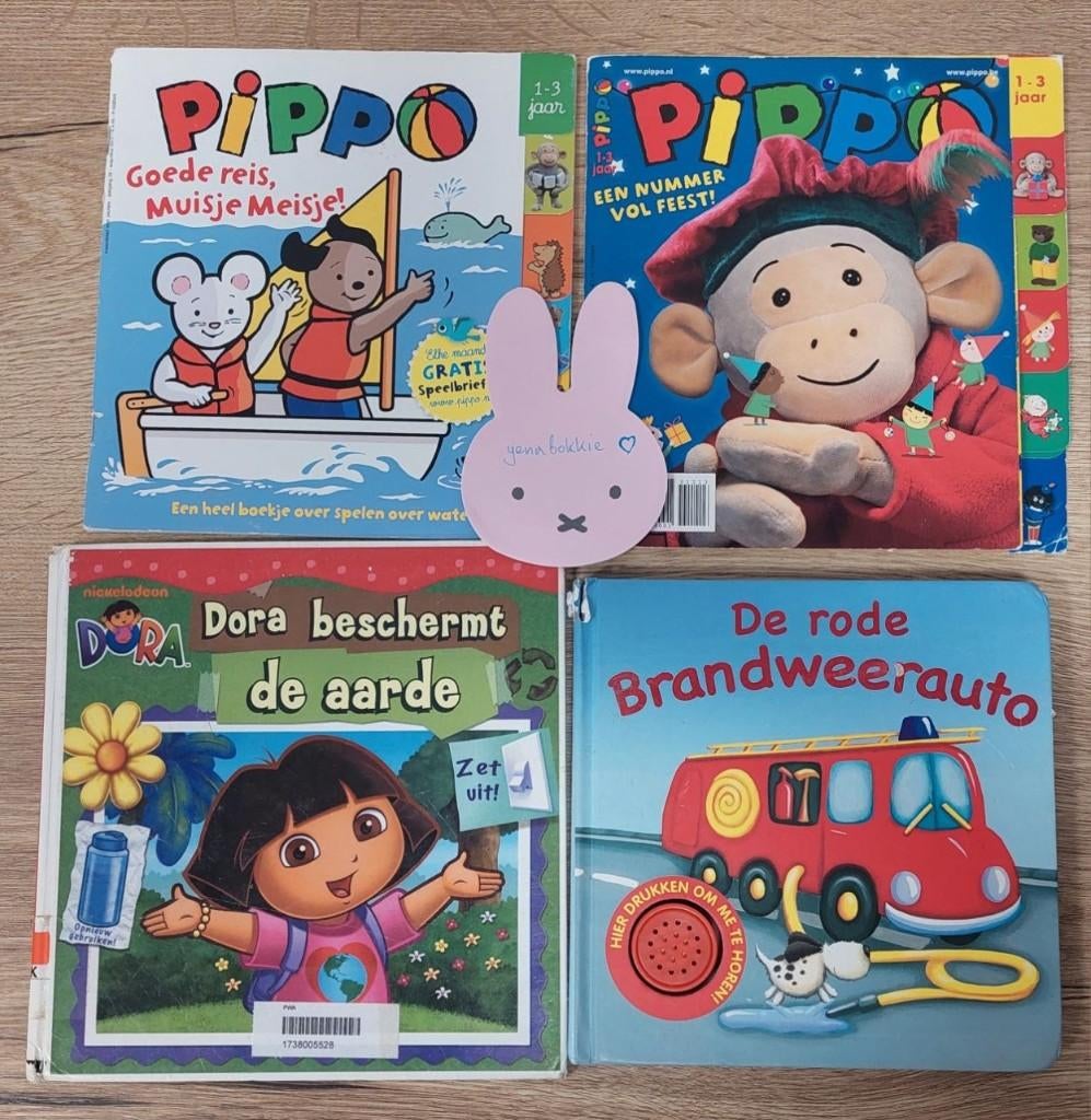Bundel Nederlandse kinderboeken - Pippo, Dora, Boeken, Verzenden, 3 tot 4 jaar