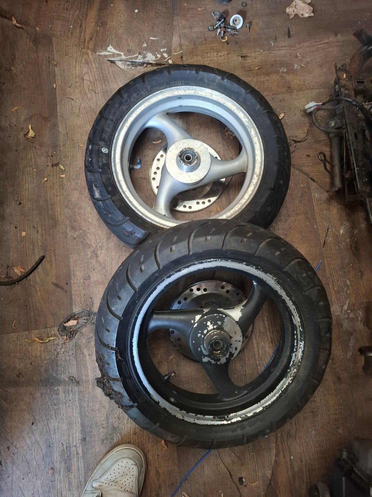Set 12 inch GY6 velgen - opknapper, Fietsen en Brommers, Ophalen