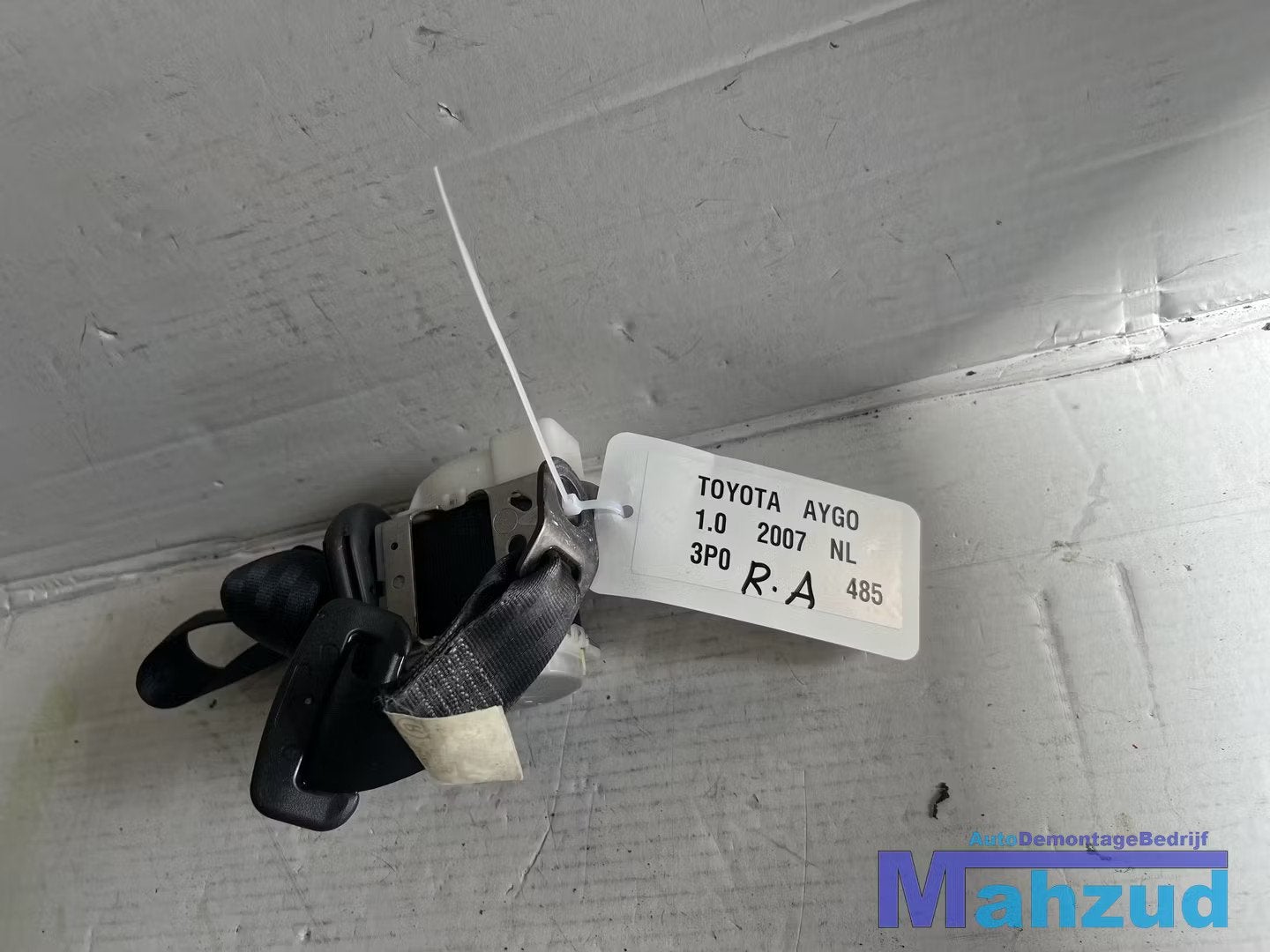 TOYOTA AYGO rechts achter gordel 2005-2014, Auto-onderdelen, Info@toyota.co.jp, Gebruikt, Toyota Motor Corporation, Toyota
