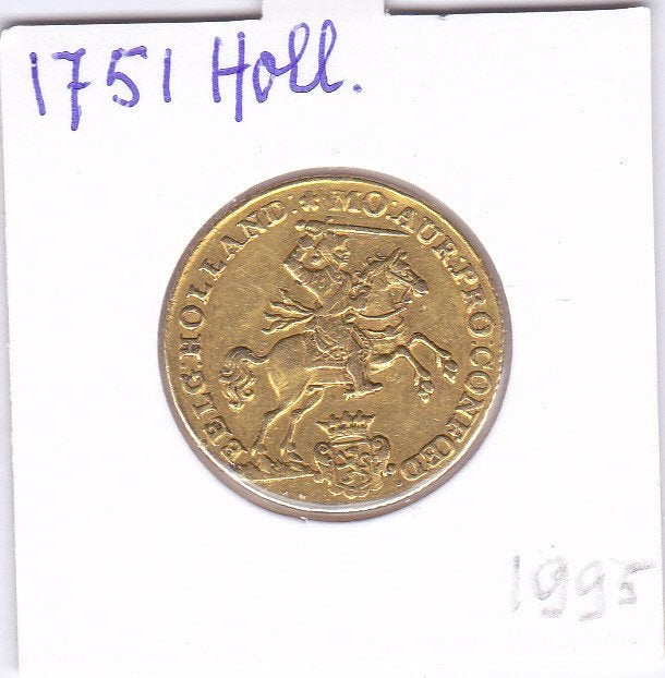 Gouden rijder 1751 Holland voor 1995 euro, Postzegels en Munten, Munten | Nederland, Vóór koninkrijk, Losse munt, Goud, Overige waardes
