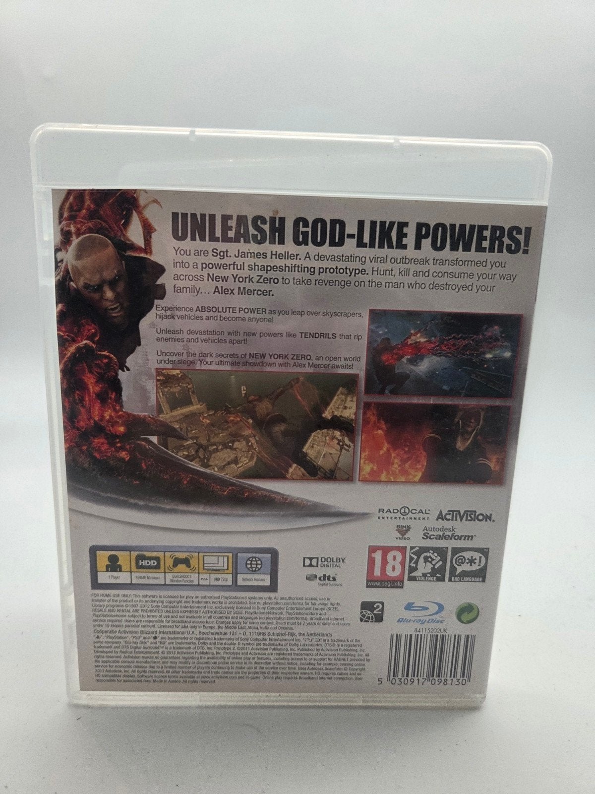 Prototype 2 - PlayStation 3 (PS3) - Actie/Avontuur, Avontuur en Actie, Support@activision.com, Vanaf 18 jaar, 1 speler