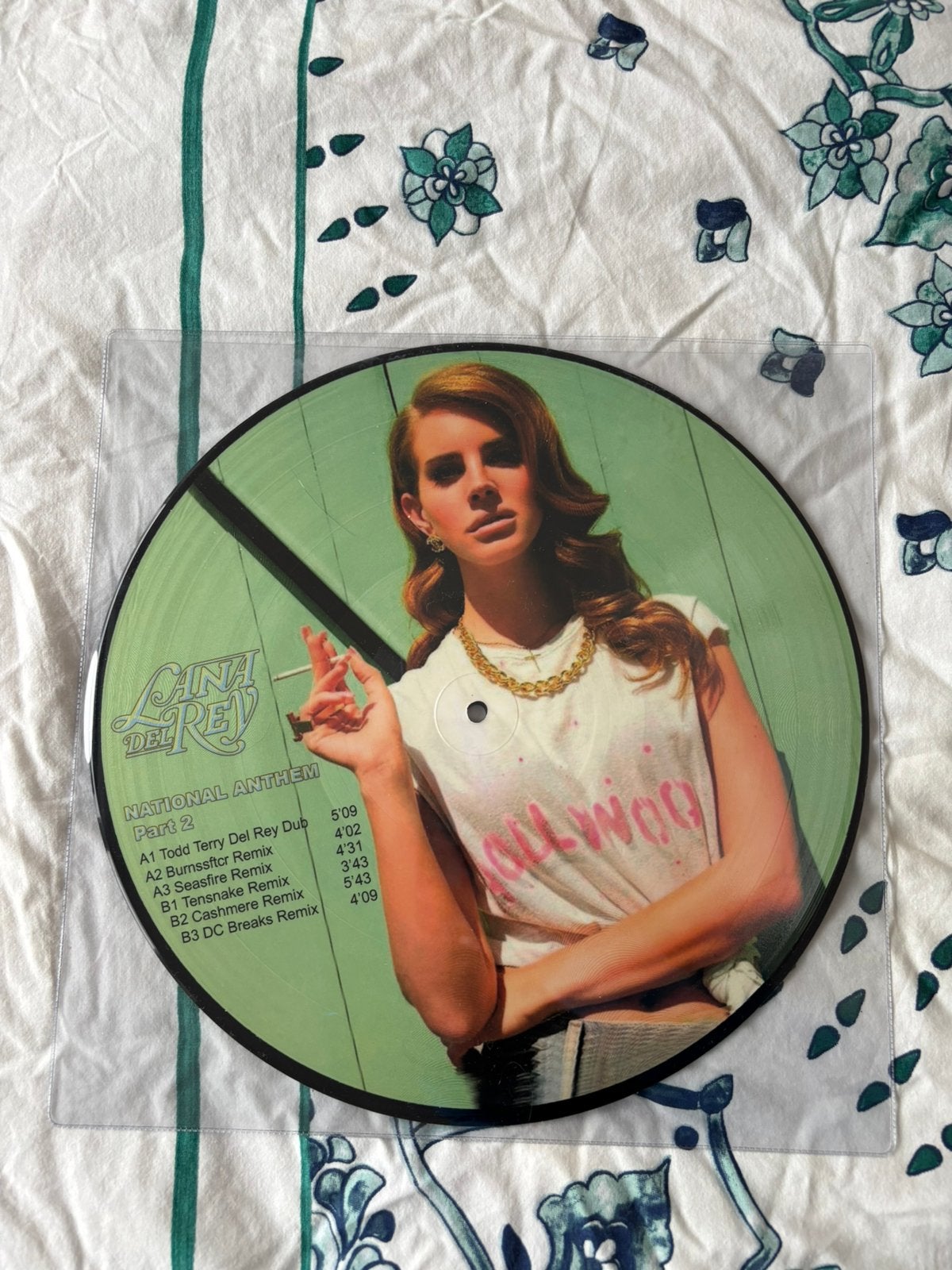 lana del rey national anthem remixes vinyl, Cd's en Dvd's, Ophalen, Zo goed als nieuw, 12 inch