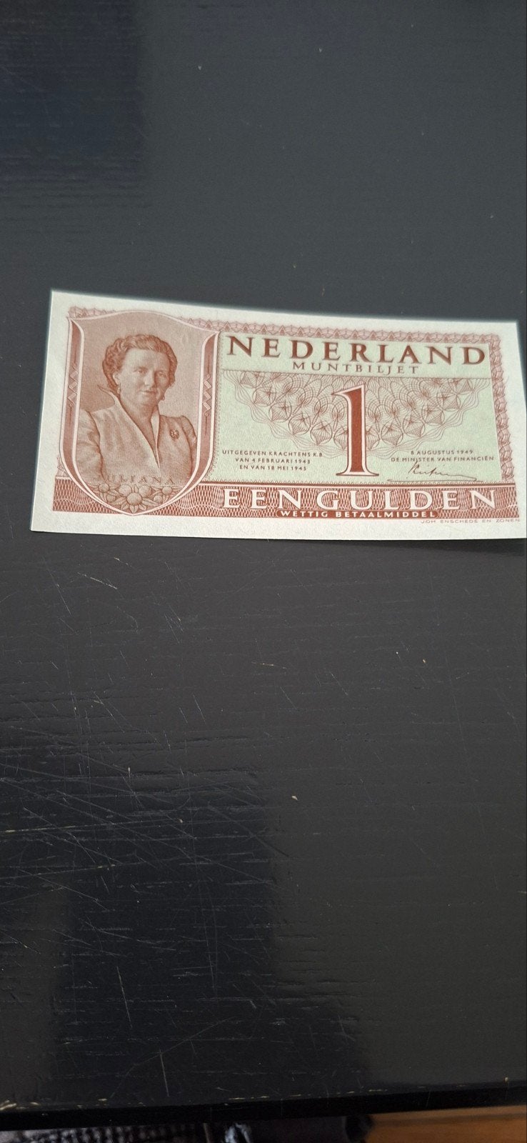1 gulden biljet 1945 unc bieden, Ophalen of Verzenden, Nederland