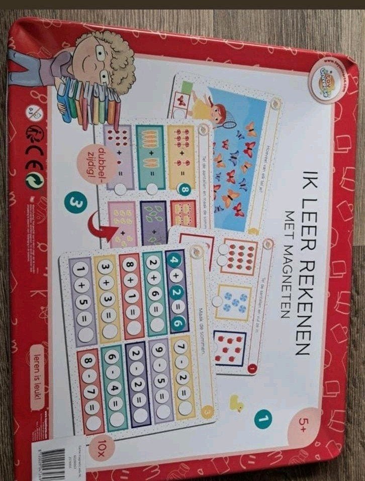 Educatief Reken Magneten Spel 5+ (doos ingedeukt), Kinderen en Baby's, Speelgoed | Educatief en Creatief, Ophalen, Gebruikt, Rekenen