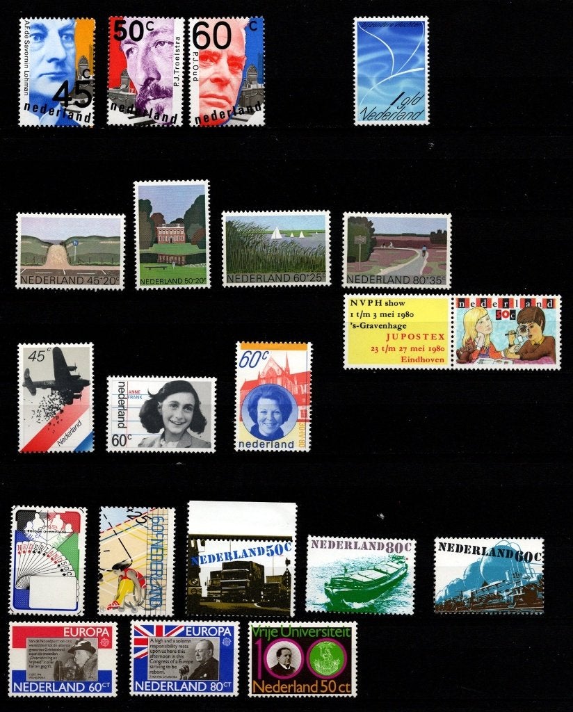 Postzegels Nederland 1980+1981 Postfris, Postzegels en Munten, Ophalen of Verzenden, Na 1940, Postfris
