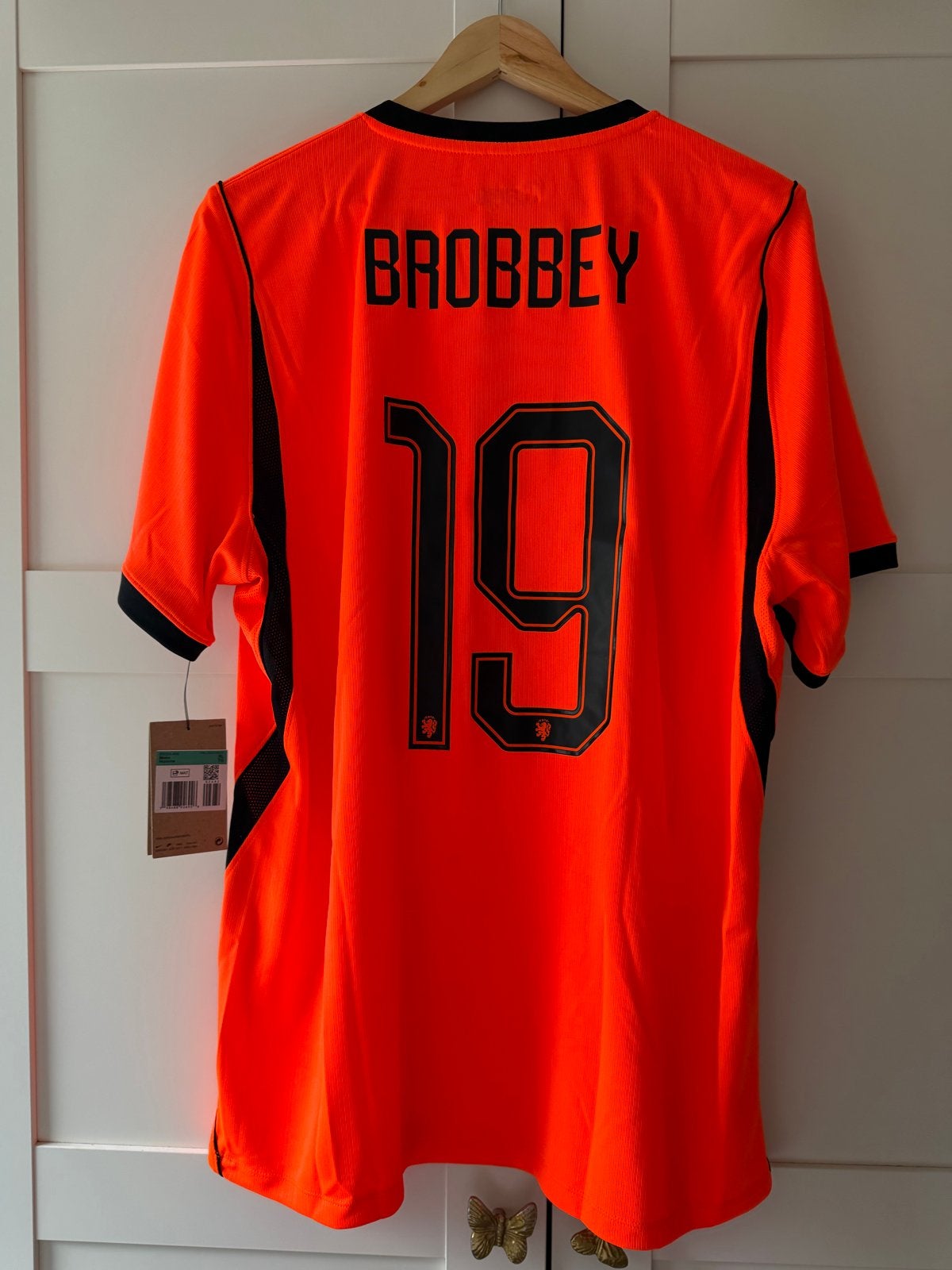 Oranje Nike thuisshirt Brobbey 19 - Nieuw met kaartjes, Maat XL, Verzenden, Nieuw, Shirt