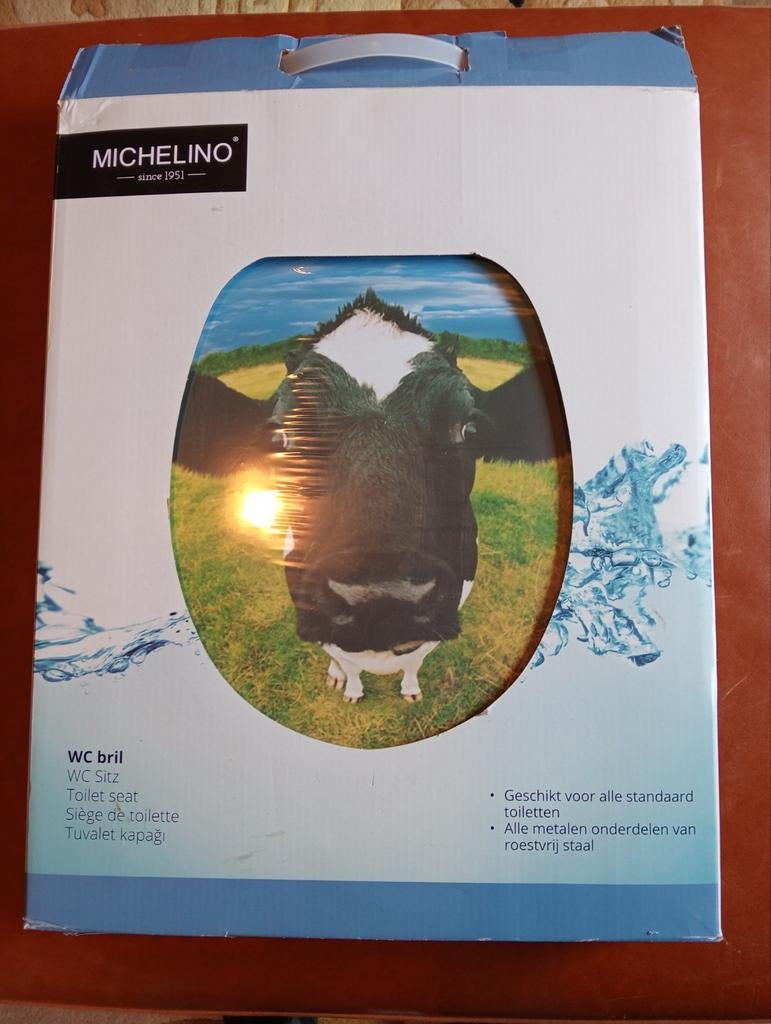 Nieuwe wc bril koe, Ophalen of Verzenden, Nieuw, Toilet