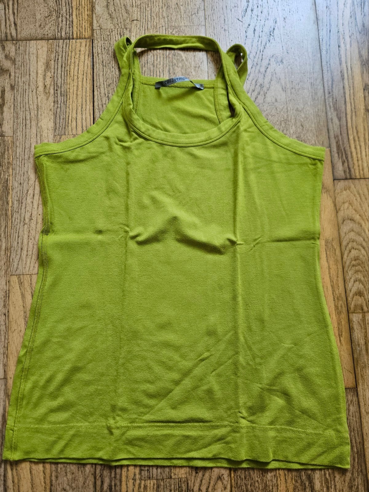 Cora Kemperman Groene Haltertop Maat L, Maat 42/44 (L), Ophalen of Verzenden, Zonder mouw, Groen