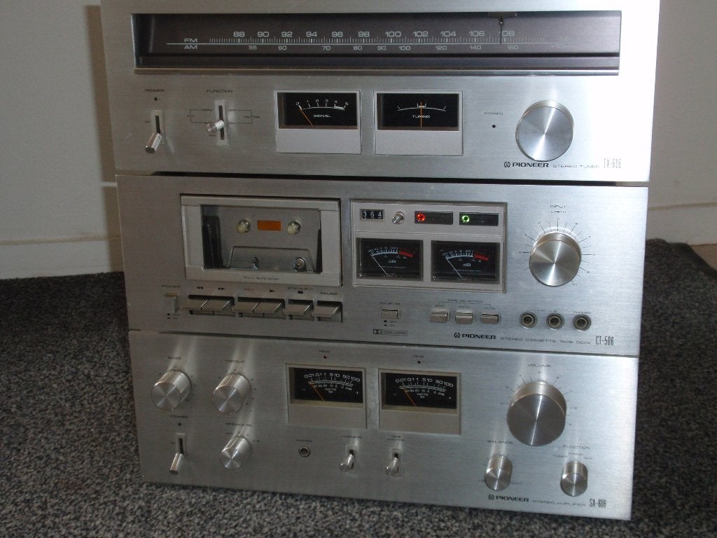 pioneer hifi set, cassette deck, tuner en versterker, Ophalen, Gebruikt, Cassettedeck, Pioneer