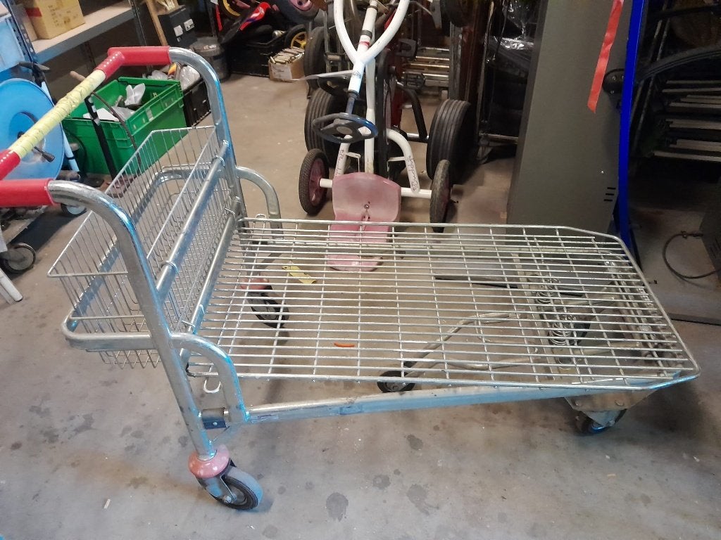 transport kar, 5 wielen, zeer robuust, Doe-het-zelf en Verbouw, Transportwagens, 100 liter of meer, Ophalen, Gebruikt, Transportkar