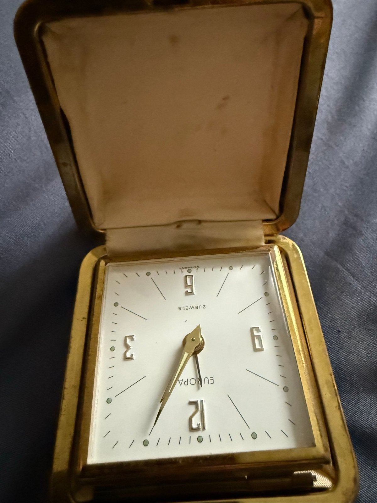 Vintage Europa Reiswekker - 2 Jewels - Germany, Ophalen of Verzenden