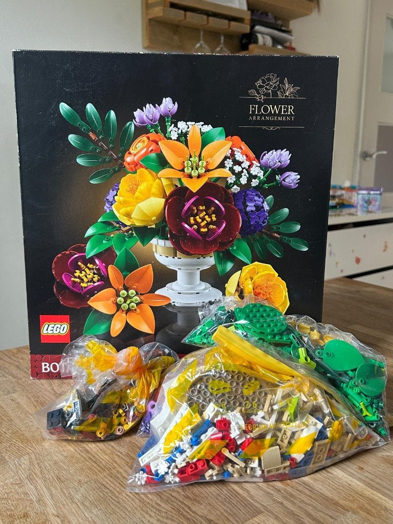 Lego 10345 🔺 Bloemstuk 🔺 Flower Arrangement 🔺 Compleet, Compleet, Overige thema's, Lego, Ophalen of Verzenden