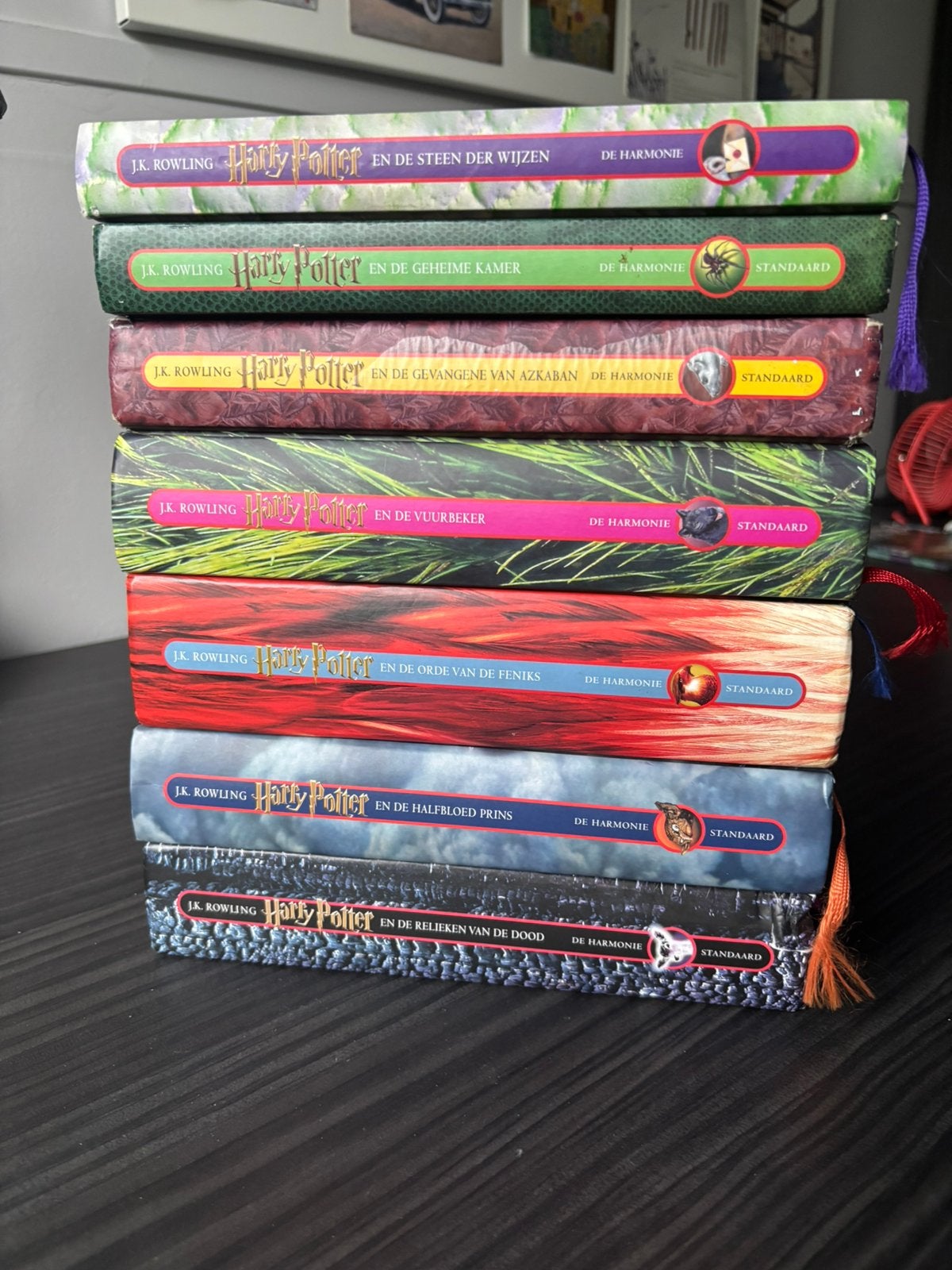 Harry Potter complete boeken reeks hardcover (deel 1 t/m 7), Ophalen of Verzenden, Gebruikt, Boek of Poster