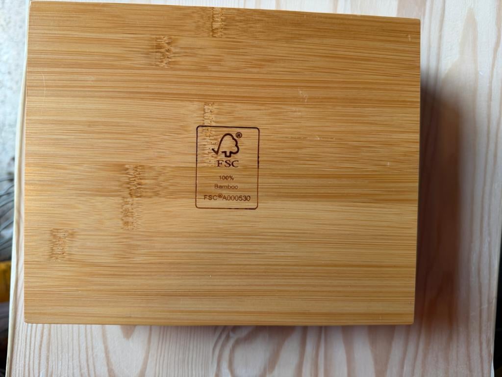 Houten theedoos, Hout, Nieuw, Ophalen of Verzenden, Theedoos