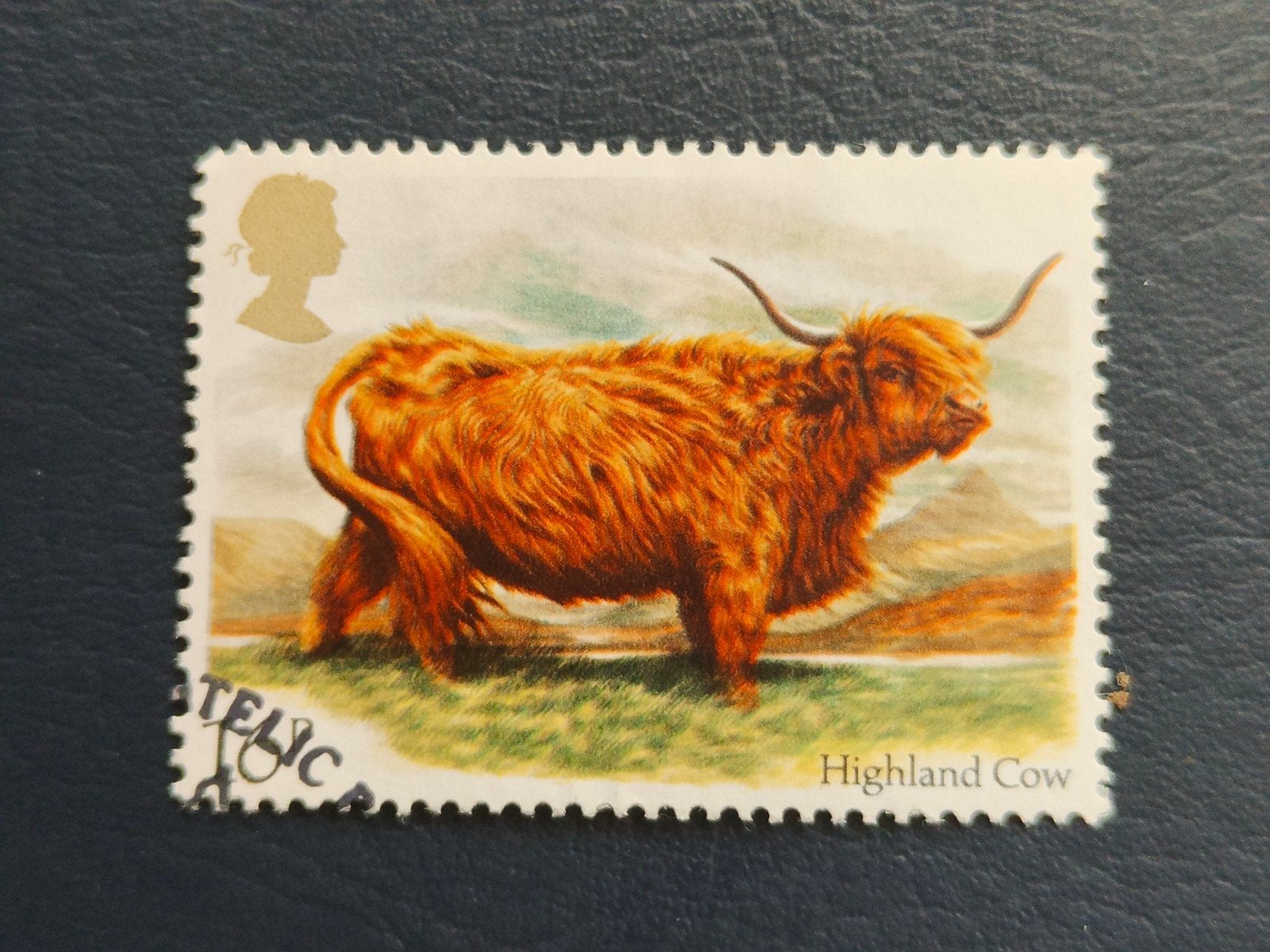 Postzegel Verenigd Koninkrijk - Hoogland Koe, Ophalen of Verzenden