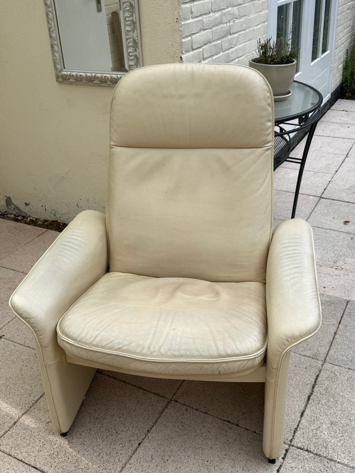 De Sede DS55 fauteuil stoel, Huis en Inrichting, Fauteuils, Ophalen, Gebruikt, Minder dan 75 cm, Leer