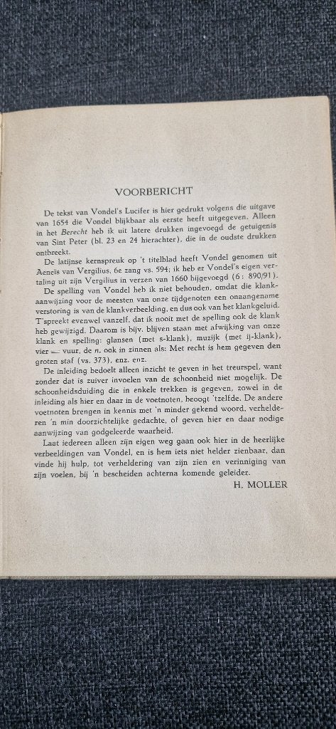 Vondel's Lucifer, Antiek en Kunst, Ophalen of Verzenden