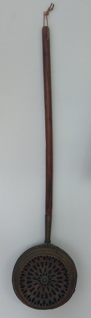 antieke bedwarmer rood koper ,  geklonken, volgnr 54, Antiek en Kunst, Ophalen of Verzenden, Koper