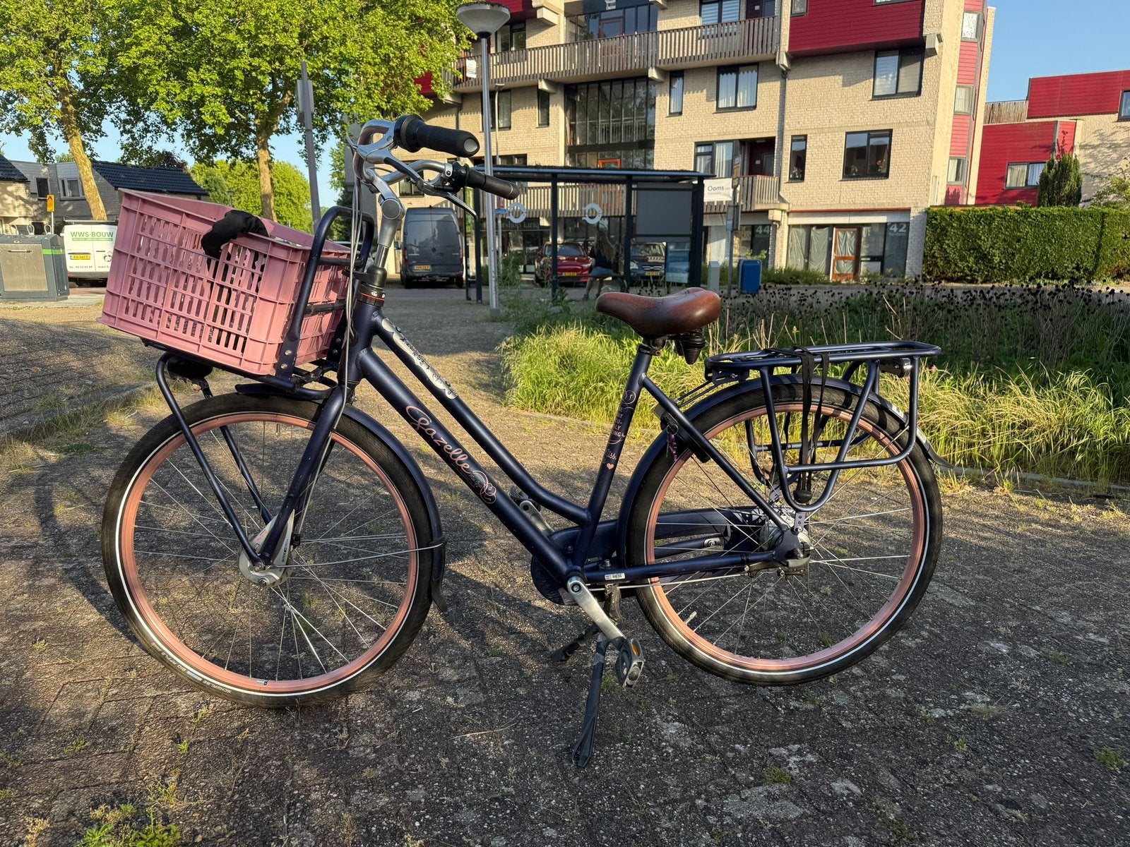 Gazelle miss grace fiets met mandje, 53 tot 56 cm, Ophalen, Gebruikt, Gazelle