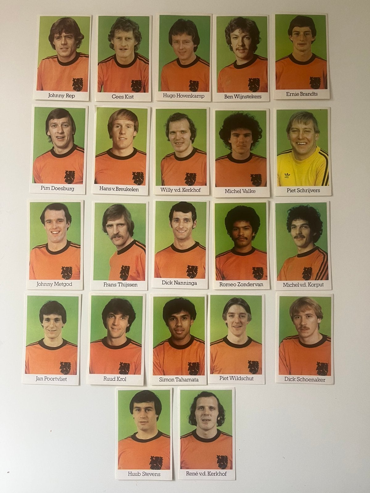 Voetbalplaatjes Nederlands Elftal Euro EK 1980 HEMA-stickers, Verzamelen, Verzenden, Zo goed als nieuw, Overige binnenlandse clubs